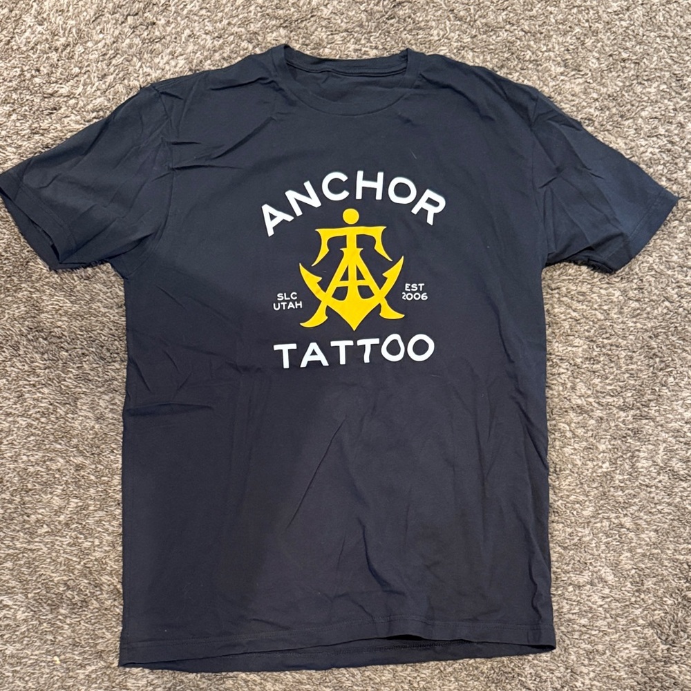 Anchor Tattoo shirt from SLC Utah. Blue/grey color. Size large